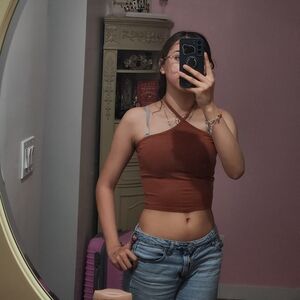 Hollister Brown Crop Top